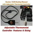 thumbnail image 3 of Electric Smoker Controller BBQ Grill Thermostat Replacement – Adjustable 110V UL Listed Heating Controller with 52” Cord, Detachable & Easy to Adjust, 3 of 3