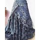 thumbnail image 3 of Elegante falda asimétrica de encaje para mujer, estilo vintage Y2K, estilo bohemio, de cintura alta, con malla hueca y retazos, faldas largas en capas, trajes de fiesta para mujer, 3 of 4