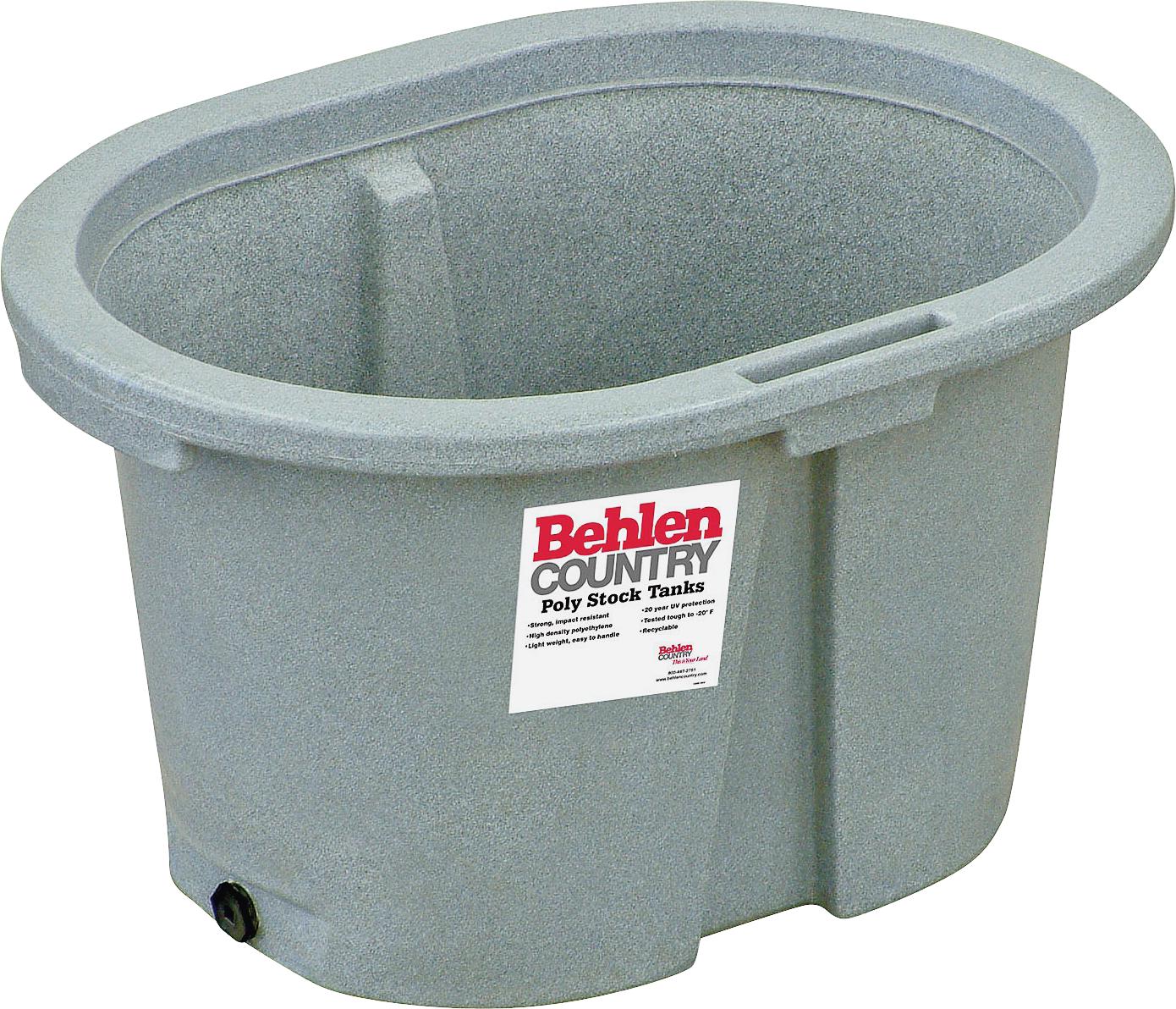 Behrens 52112037GT Round End Farm Stock Tank, 65 gal 3 ft L X 2 ft W X