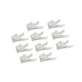 thumbnail image 4 of Naiovety Ganchos para sombreros montados en la pared, estante multifuncional para sombreros, resistente y duradero, 10 Uds. Almacenamiento y organización del hogar Blanco 4.2x3.2 cm, 4 of 6