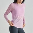 thumbnail image 4 of Ahdbta Long Sleeve Workout Shirts for Women Lightweight Gym Athletic Yoga Tops Criss Cross Open Back Running T-Shirt, 4 of 7