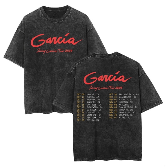 Kany Garcia Tour 2024 Merch T-Shirt Vintage Wash Tee Women Men Short Sleeve Crewneck Fashion Tee