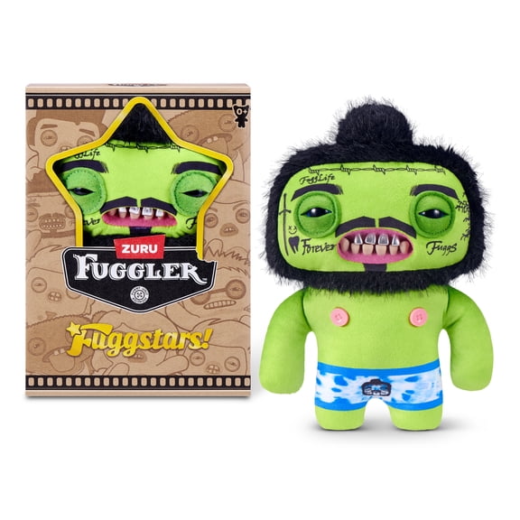 Fuggler Fugg Stars 9 inch (Rhymer McSlimer), Funny Ugly Monster Stuffed Animal Toy by ZURU