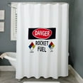 thumbnail image 3 of CafePress - Rocket Fuel - Unique Fabric Shower Curtain 70" x 72", 3 of 3