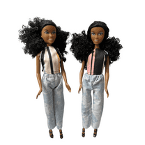 The Banks Sister Act Dolls  Twins Set, with Black Hair and Brown Eyes (Best Friends Dolls)