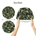 thumbnail image 5 of Rateoe Camouflage Shark Pattern Silk Satin Hair Bonnet for Sleeping, Adjustable Sleep Cap Turban for Women , Curly Straight Hair Long Large Braid, 5 of 6