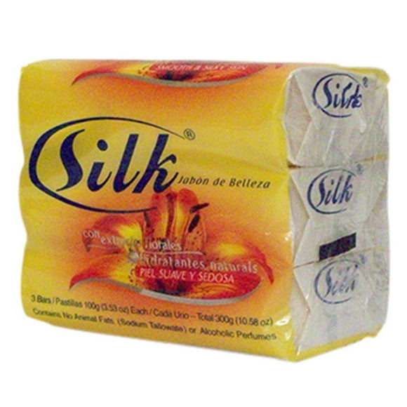 Silk Barre de Beauté avec Extraits de Fleurs et Hydratation Naturelle 3 en 1 Pack (3*100g) Env. 251001