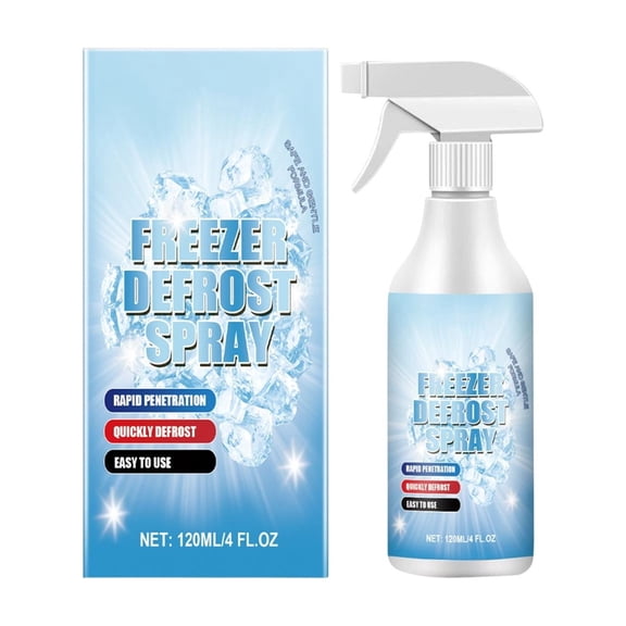 Freezer Defroster Spray, Ice Remover, Multi-Purpose Cleaning Spray With Fast-Acting Formula For Defrosting Refrigerators, Freezers And Ice Makers 4.6X2.9X2.3In 0.3Lb