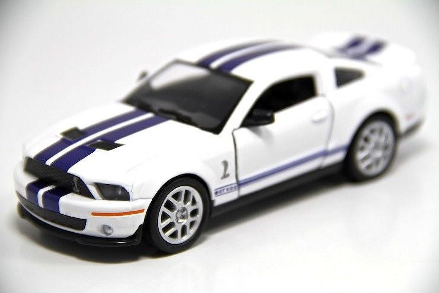Set of 4: 5" Kinsmart 2007 Ford Shelby GT500 Diecast Model Toy Car 1:38