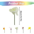 thumbnail image 3 of LKZQHMC Artificial Calla Lily White Flowers 1Pcs Fake Flower Bouquet for Home Decoration Wedding Party Decor, Yellow, 3 of 4