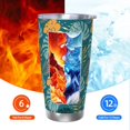 thumbnail image 5 of Vsdgher Tropical Leaves 20 Oz Stainless Steel Vacuum Insulated, Travel Mug Coffee Cup for Home, Office, Outdoor Works Great for Ice Drinks and Hot Beverage -Without Straw, 5 of 8