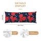 thumbnail image 3 of Balery Rose Flower Funda Protectora para Almohada Corporal de Algodón Hipoalergénico con Cierre(55 x 21 pulgadas), Almohadas No Incluidas, 3 of 7