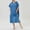 Blue, variant on Women's Soft Hooded Robe Versatile Absorbent Towel Surf Cover Up For All Seasons Comfortable Nightgown Sleepshirt