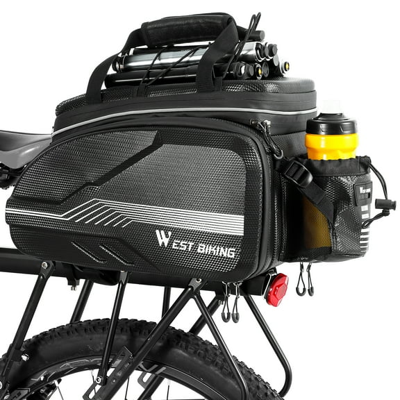 WEST BIKING 25L Large Capacity Bike Bags for Bicycles Rear Rack Waterproof Bicycle Rear Seat Trunk Bag