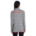 thumbnail image 2 of Holloway Sportswear XL Womens Force Training Top Carbon Heather/Orange 222300, 2 of 3