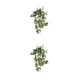thumbnail image 1 of Bewildely Plantas falsas Decoración para el hogar Mini flor artificial Hoja de simulación Hojas colgantes Vine Boda Prop Sala de estar de blanco verde 2piezas, 1 of 6