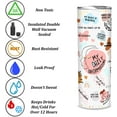 thumbnail image 5 of My Daily Affirmations Tumbler with Lid, Mental Health Awareness Tumbler, Stainless Steel Tumbler 20oz, Mental Health Gift Tumbler, Gift for Her, 5 of 5