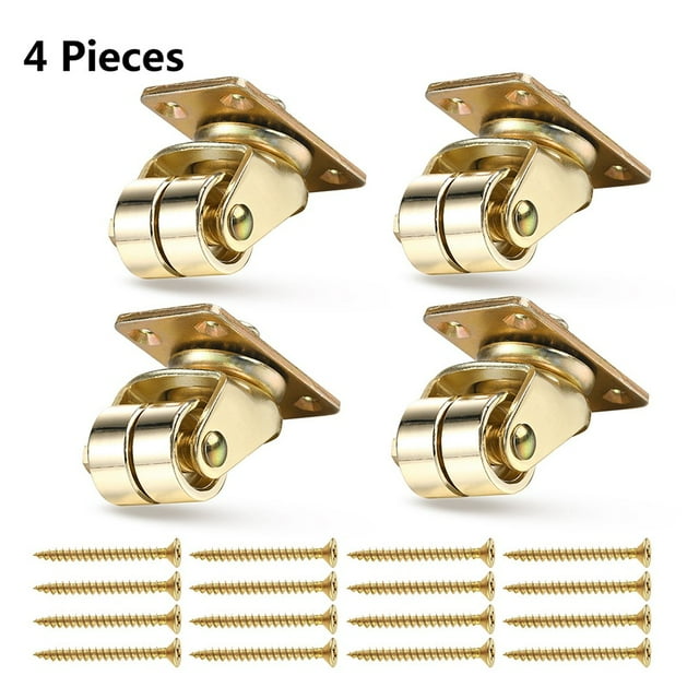 Lefu Roulettes en Laiton de Roues de Piano Verticales pour Piano Spinet Outil d'Accordage Piano 1/4pcs