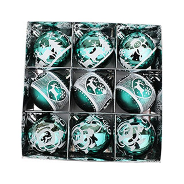 9Pcs Christmas Tree Balls Baubles Xmas Tree Hanging Ornament Home Party Decora Diy