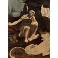 thumbnail image 2 of da Vinci, Leonardo 24x32 White Modern Wood Framed Museum Art Print Titled - Saint Jerome in the Wilderness, 2 of 4