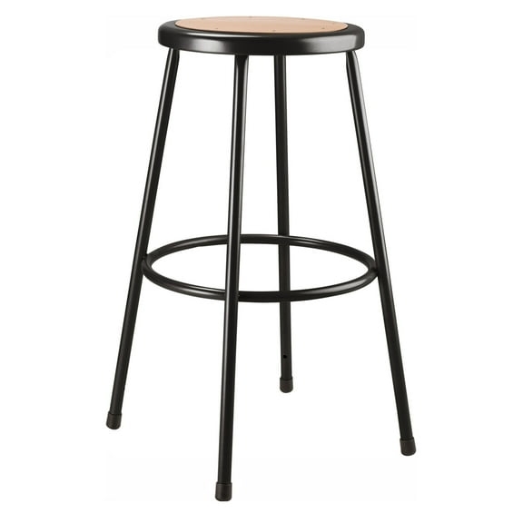Home Furniture 30" Heavy Duty Steel Stool - Black