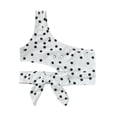 thumbnail image 2 of KAUOD Girl's Crop Tank Tops Asymmetrical Neck Bow Polka Dots Fit Vest Girls Dance Shirts Summer Sleeveless Tank Tops, 2 of 4