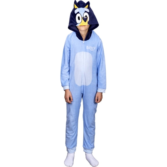 Bluey and Bingo Kids Jumpsuit Halloween Costume – Officially Licensed (Bluey, 4)