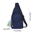 thumbnail image 3 of Cififendec Multi-Pocket Sling Bag, 11.81"×6.69", Casual Sports Crossbody Chest Pack with Adjustable Strap, Lightweight Daypack for Outdoor Hiking, Cycling & Daily Commute, 3 of 5