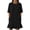 Black, variant on T Shirt Dress Women Summer Short Sleeve Solid Color Mini Dresses Ruffle Beach Sundresses, S-2XL