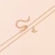thumbnail image 5 of Collar en colgante Xihbxyly moda coreana, Oro, Damas, 5 of 6