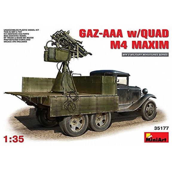 Miniart Models 135 Gazaaa With Quad M4 Maxim Model Kit