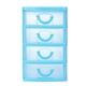 thumbnail image 2 of ¡Liquidación! Estuche para guardar textiles para el hogar, caja multicapa Dusknt con cajón pequeño, color azul cielo, tamaño L, cuatro capas, 1 caja de 4 capas., 2 of 3