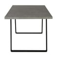 thumbnail image 4 of Armen Living Coronado Contemporary Dining Table-Grey Powder Coated Finish with Cement Gray Top, 4 of 5