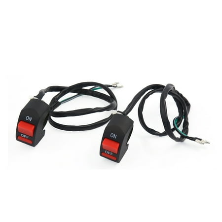 Warning Light Switch - 2pcs Two Wire Motorcycle Turn Signals Dual Flash Warning Light Switch