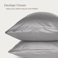 thumbnail image 6 of Bare Home Bamboo Body Pillowcase - Made from Rayon Fibers -  Soft, Cooling & Breathable - Light Grey, 6 of 9