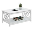thumbnail image 3 of Convenience Concepts Titan Table Basse avec Tablette, Fini Bois Blanc, 3 of 7