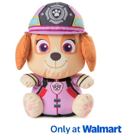 PAW Patrol: Fire Rescue Skye Swisheez Plush Toy, Squishy Stuffed Animal for Kids Ages 3 