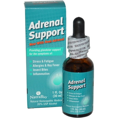 Natra Bio Adrenal Support, 1 OZ