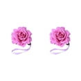 thumbnail image 4 of QualitChoice Curtain Tieback Punch-free Stylish Flower Shape Decorative Replacement Home Buckle Fastener Ornament Accessories Purple 2PCS, 4 of 6