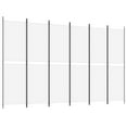 thumbnail image 2 of vidaXL 6-Panel Room Divider White 300x200 cm Fabric, 2 of 5