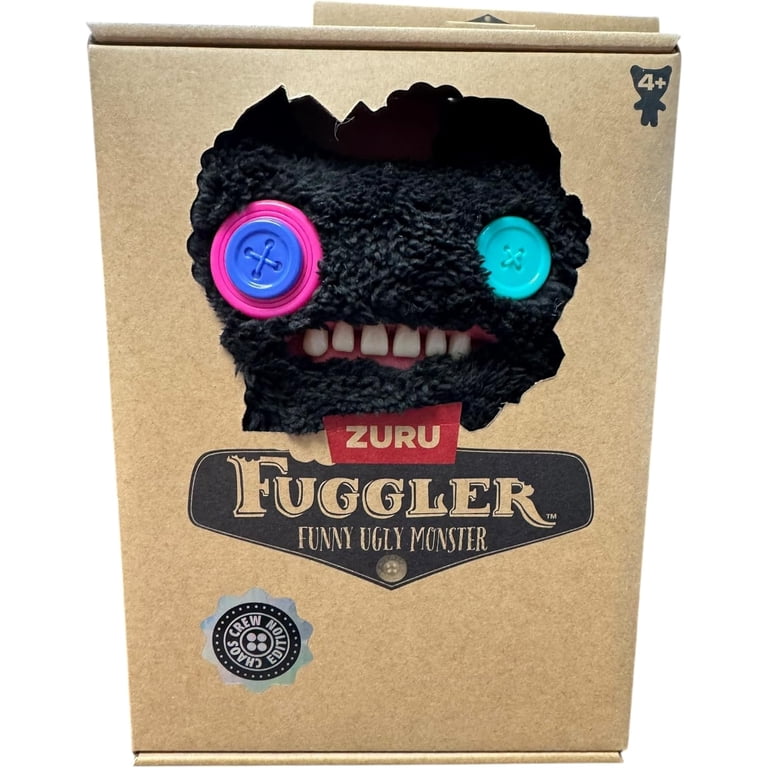 Fuggler, Plush Stuffed Animal, Chaos Crew, Black, 9
