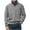 Gray, variant on Mens Quarter Zip Pullover Corduroy Sweatshirt Casual Half Zip Sweater Tops Lightweight Stand Collar Golf Polo Shirts Gray