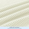 thumbnail image 5 of Subrtex Textured Grid Stretch Sofa Cover Couch Slipcover with Separate Cushion Cover (Ivory, Armchair), 5 of 7