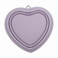 thumbnail image 4 of Unique Bargains 1pc Portable Heart Makeup Brush Cleaning Mat Dark Purple, 4 of 6