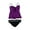 Purple - purpblk, variant on Profile Womens Full Foam Bust Brief 2 Piece Bandini, Purple, 16