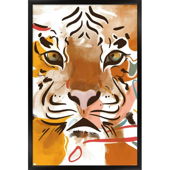 Year Of The Tiger Wall Poster, 22.375" x 34" Framed