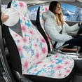 thumbnail image 2 of Uorisanigo Fluffy Car Seat Cover, 2 Pack Cherry Blossom Print Auto Driver Seat Covers, Universal Fits Most Vehicle SUV Truck Minivan, Car Interior Accessories, 2 of 7