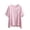 Pink, variant on Women's Plus Size Casual Loose Short Sleeve Crew Neck Pocket T Shirt Viscose Pullover Top