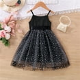 thumbnail image 4 of Sngxgn Toddler Tutu Dress Little Girls Fluffy Summer Dresses Casual Party Tulle Dress for Kids(Black,110), 4 of 8