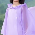 thumbnail image 5 of Kids Raincoats for Girls Boys Waterproof Rain Jacket Cartoon Children Toddler Rain Wear 2T 3T 4T 5T 6T Children Purple,3-15 Years, 5 of 5